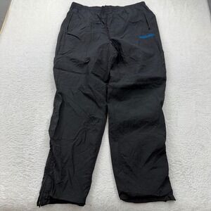 VTG 90s Adidas Mens Black Track Pants Zip Ankle Athletic Casual Joggers Size L